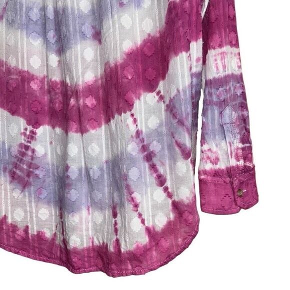 Pilcro Janesse Tie-Dye Buttondown Anthropologie - Picture 12 of 15